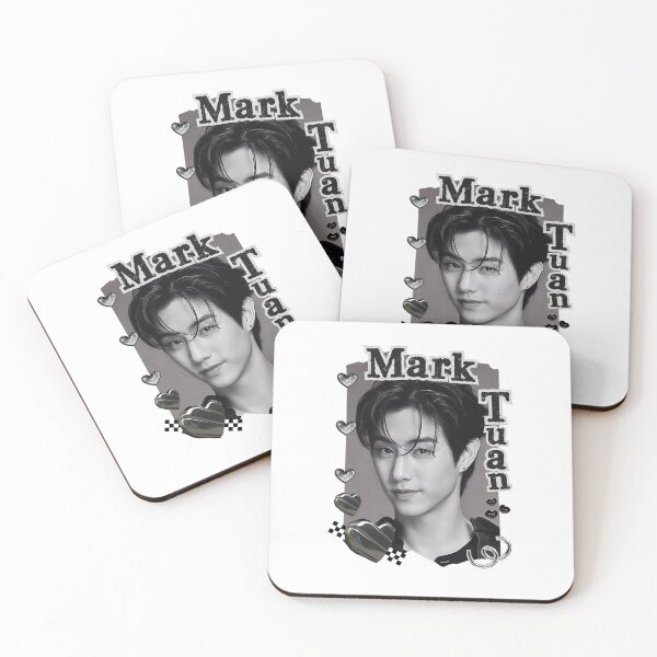 Item preview, Got 7 Mark Korean Boy Group KPop Korean Group Black and White Collage Digital Art Portrait designed and sold by AJUNICE STUDIO.