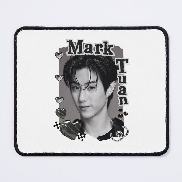 Item preview, Got 7 Mark Korean Boy Group KPop Korean Group Black and White Collage Digital Art Portrait designed and sold by AJUNICE STUDIO.