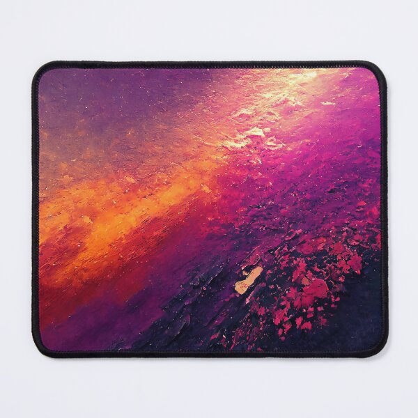 Item preview, Vibrant mix of purple, orange, and yellow hues create an abstract, cloud-like painting designed and sold by homydesign.
