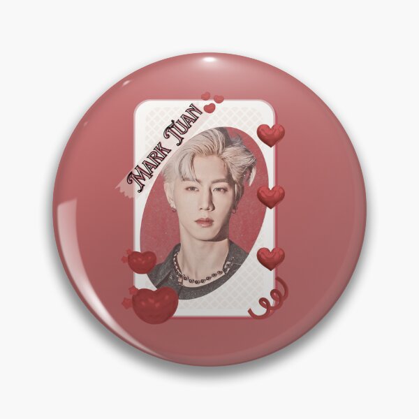 Item preview, Got 7 Mark Korean Boy Group KPop Korean Group Card Red Aesthetic Collage Design designed and sold by AJUNICE STUDIO.