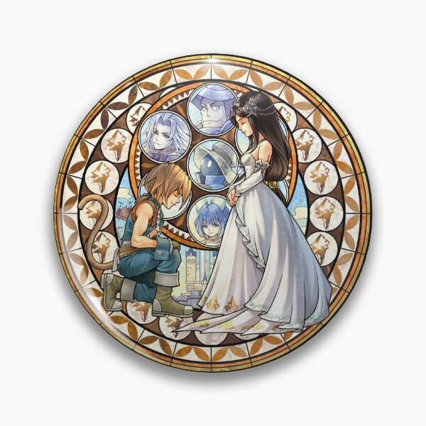 Item preview, Zidane and Garnet Final Fantasy IX Stained Glass designed and sold by Lali-Holley.