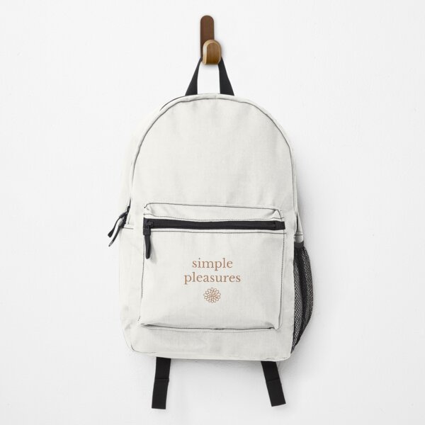 Item preview, Simple Pleasures | Minimal Aesthetic Typography | Warm Neutral Flower Icon designed and sold by DailyVibesMerch.