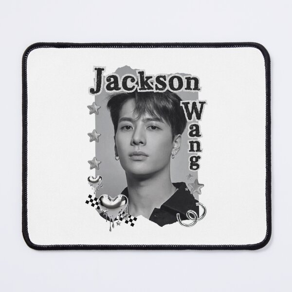 Item preview, Got 7 Jackson Korean Boy Group KPop Korean Group Black and White Collage Digital Art Portrait designed and sold by AJUNICE STUDIO.
