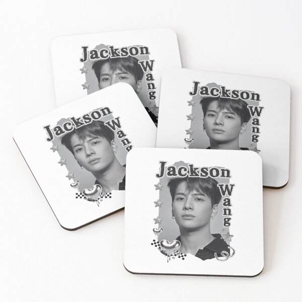 Item preview, Got 7 Jackson Korean Boy Group KPop Korean Group Black and White Collage Digital Art Portrait designed and sold by AJUNICE STUDIO.
