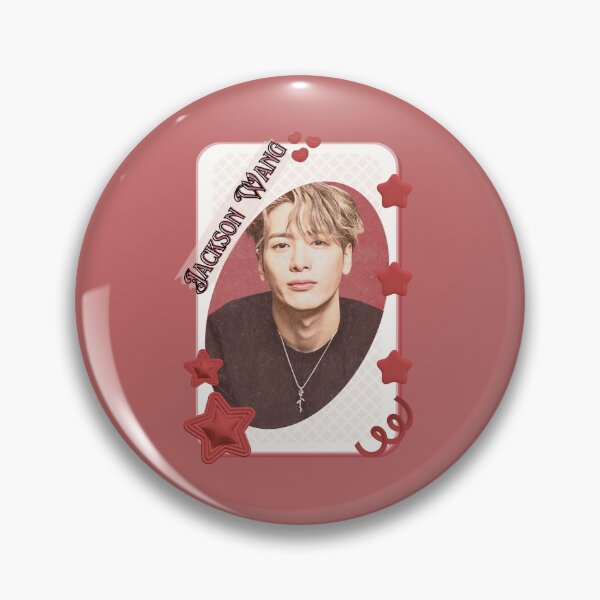 Item preview, Got 7 Jackson Korean Boy Group KPop Korean Group Card Red Aesthetic Collage Design designed and sold by AJUNICE STUDIO.