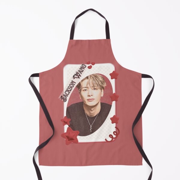 Item preview, Got 7 Jackson Korean Boy Group KPop Korean Group Card Red Aesthetic Collage Design designed and sold by AJUNICE STUDIO.