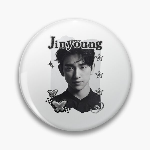 Item preview, Got 7 Jinyoung Korean Boy Group KPop Korean Group Black and White Collage Digital Art Portrait designed and sold by AJUNICE STUDIO.