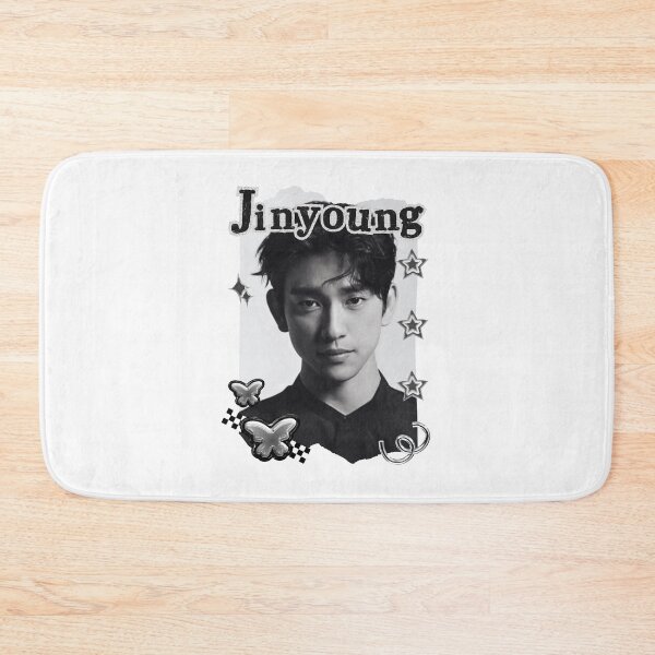 Item preview, Got 7 Jinyoung Korean Boy Group KPop Korean Group Black and White Collage Digital Art Portrait designed and sold by AJUNICE STUDIO.