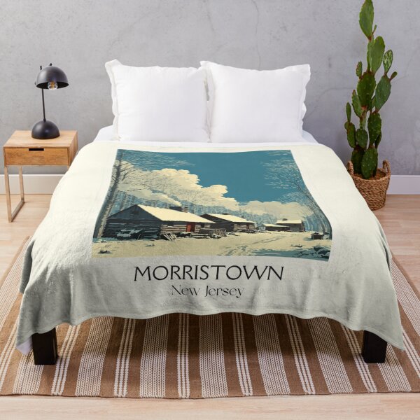 Item preview, Morristown New Jersey Winter | Historic Colonial Art Print designed and sold by TuncGK.