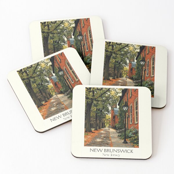 Item preview, New Brunswick New Jersey | Historic University Town Art designed and sold by TuncGK.