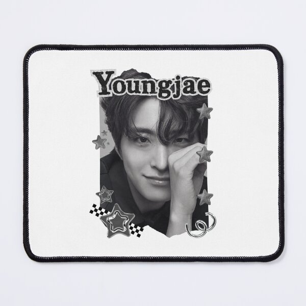 Item preview, Got 7 Youngjae Korean Boy Group KPop Korean Group Black and White Collage Digital Art Portrait designed and sold by AJUNICE STUDIO.