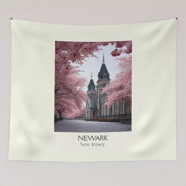 Item preview, Newark New Jersey Cherry Blossoms | Cathedral Park Art designed and sold by TuncGK.