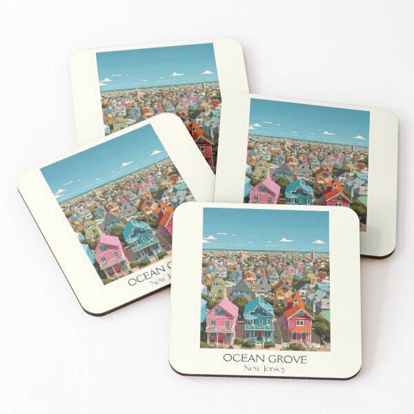 Item preview, Ocean Grove New Jersey | Victorian Seaside Town Art designed and sold by TuncGK.