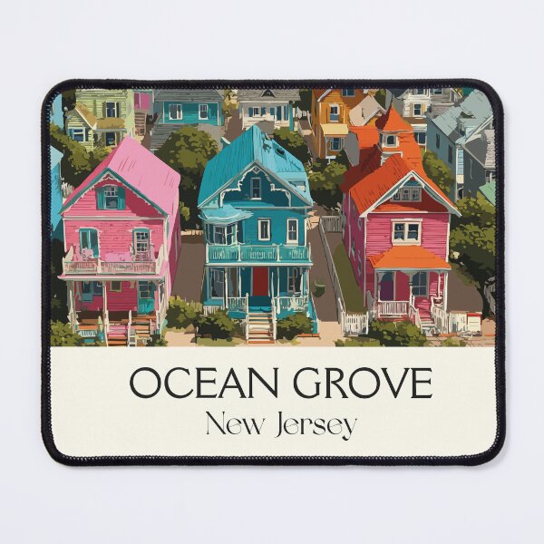 Item preview, Ocean Grove New Jersey | Victorian Seaside Town Art designed and sold by TuncGK.