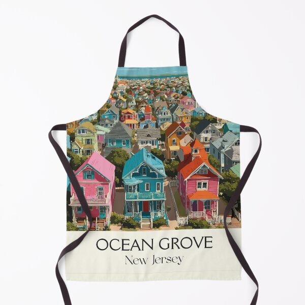 Item preview, Ocean Grove New Jersey | Victorian Seaside Town Art designed and sold by TuncGK.