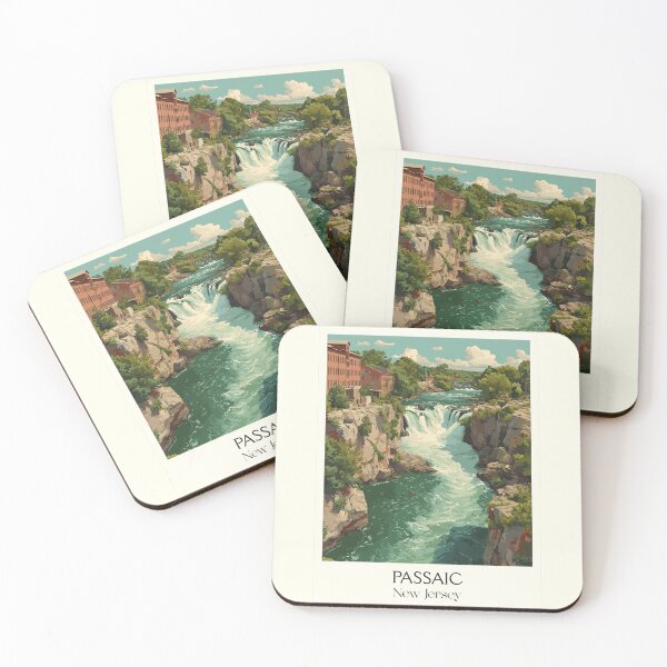 Item preview, Passaic New Jersey Great Falls | Historic Waterfall Art designed and sold by TuncGK.