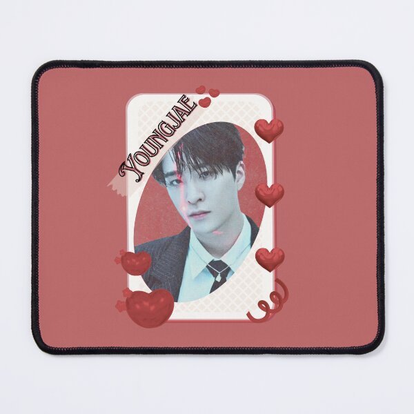 Item preview, Got 7 Youngjae Korean Boy Group KPop Korean Group Card Red Aesthetic Collage Design designed and sold by AJUNICE STUDIO.