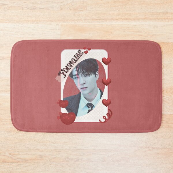 Item preview, Got 7 Youngjae Korean Boy Group KPop Korean Group Card Red Aesthetic Collage Design designed and sold by AJUNICE STUDIO.