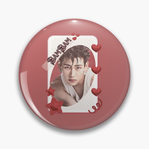 Artikelvorschau, Got 7 BamBam Korean Boy Group KPop Korean Group Card Red Aesthetic Collage Design entworfen und verkauft von AJUNICE STUDIO.