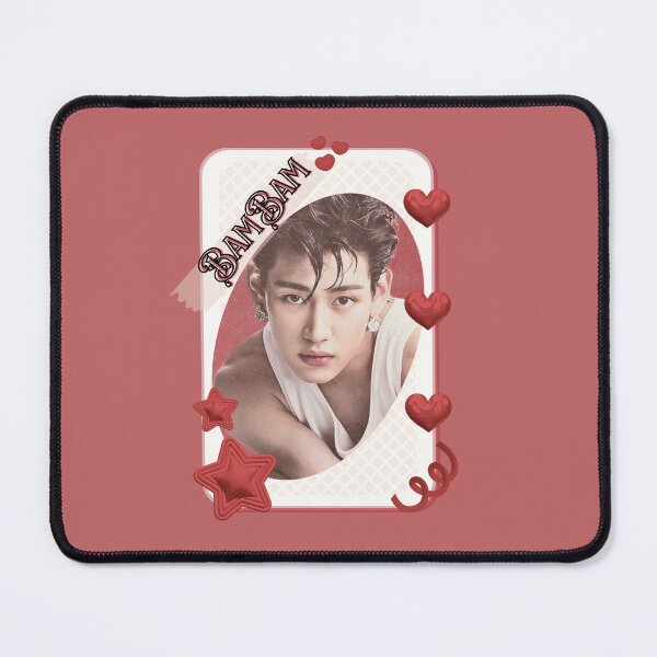 Item preview, Got 7 BamBam Korean Boy Group KPop Korean Group Card Red Aesthetic Collage Design designed and sold by AJUNICE STUDIO.