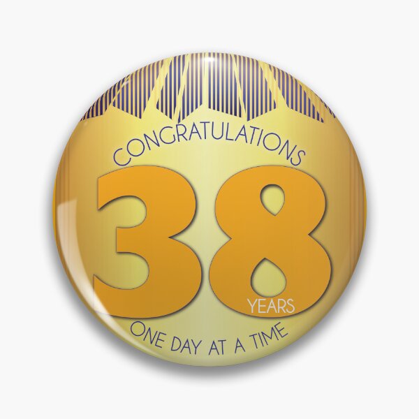 Item preview, 38 Year Golden Ray One Day At A Time Anniversary designed and sold by ApexDesigners.