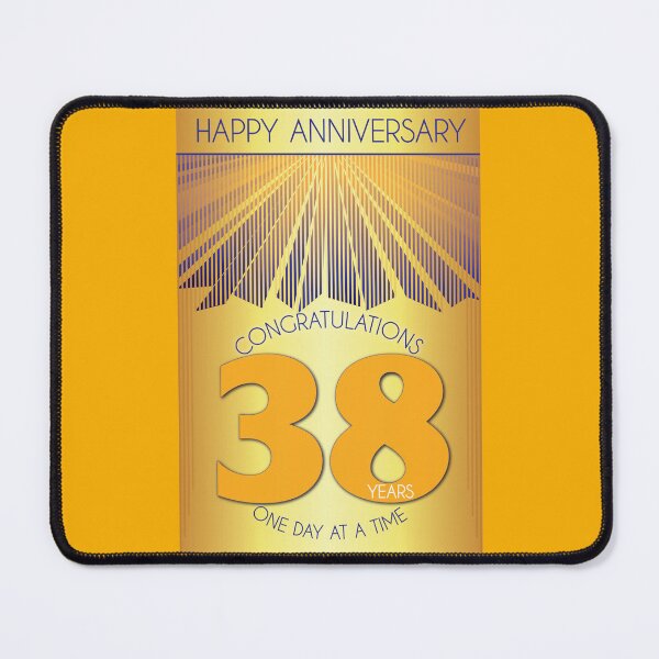 Item preview, 38 Year Golden Ray One Day At A Time Anniversary designed and sold by ApexDesigners.
