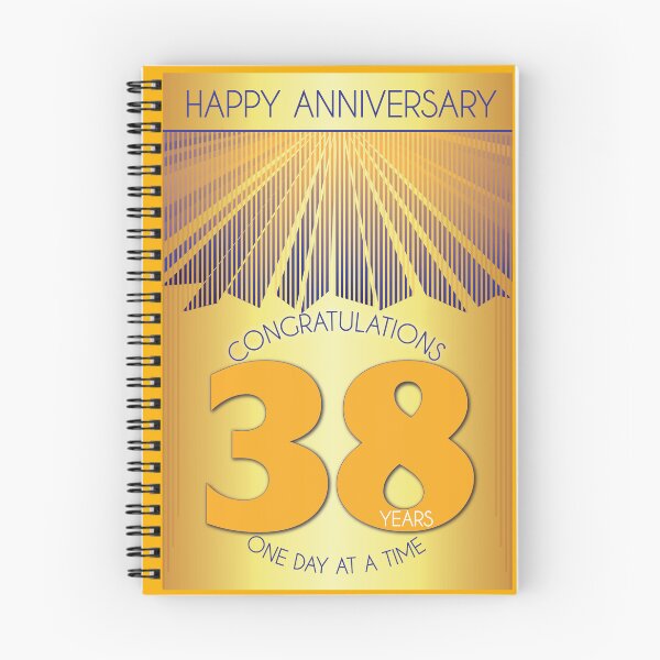 Item preview, 38 Year Golden Ray One Day At A Time Anniversary designed and sold by ApexDesigners.