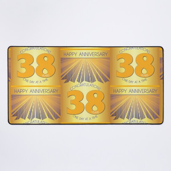 Item preview, 38 Year Golden Ray One Day At A Time Anniversary designed and sold by ApexDesigners.