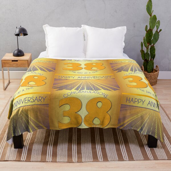 Item preview, 38 Year Golden Ray One Day At A Time Anniversary designed and sold by ApexDesigners.