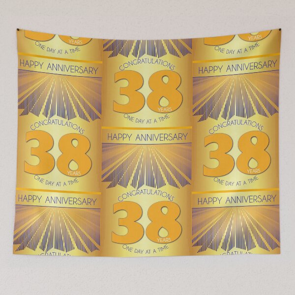 Item preview, 38 Year Golden Ray One Day At A Time Anniversary designed and sold by ApexDesigners.
