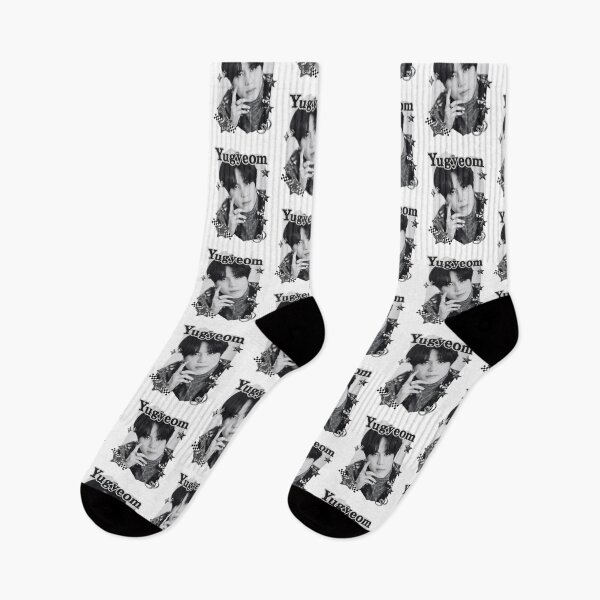 Item preview, Got 7 Yugyeom Korean Boy Group KPop Korean Group Black and White Collage Digital Art Portrait designed and sold by AJUNICE STUDIO.