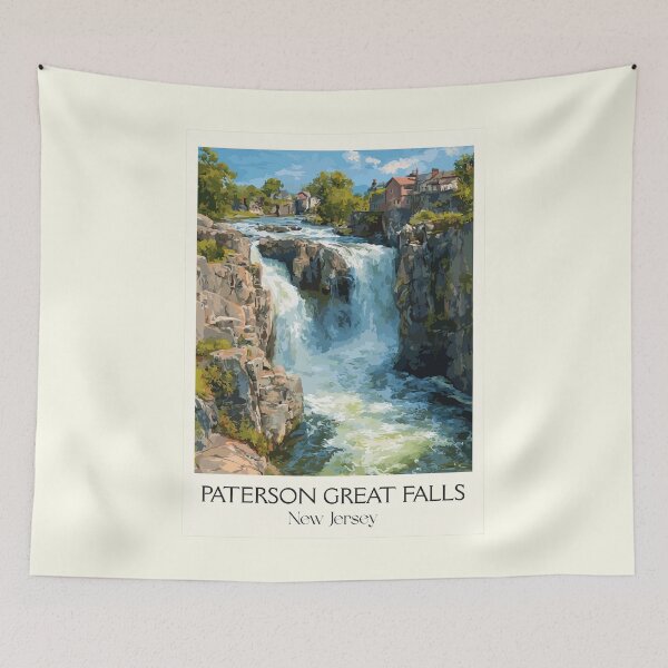 Item preview, Paterson Great Falls NJ | National Historical Park Art designed and sold by TuncGK.