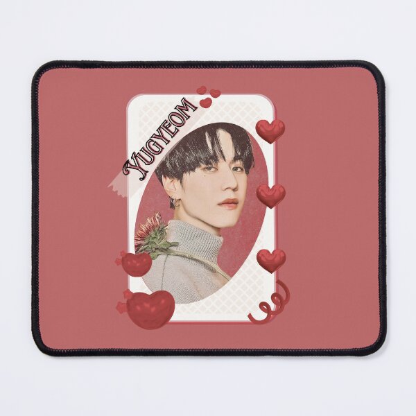 Item preview, Got 7 Yugyeom Korean Boy Group KPop Korean Group Card Red Aesthetic Collage Design designed and sold by AJUNICE STUDIO.