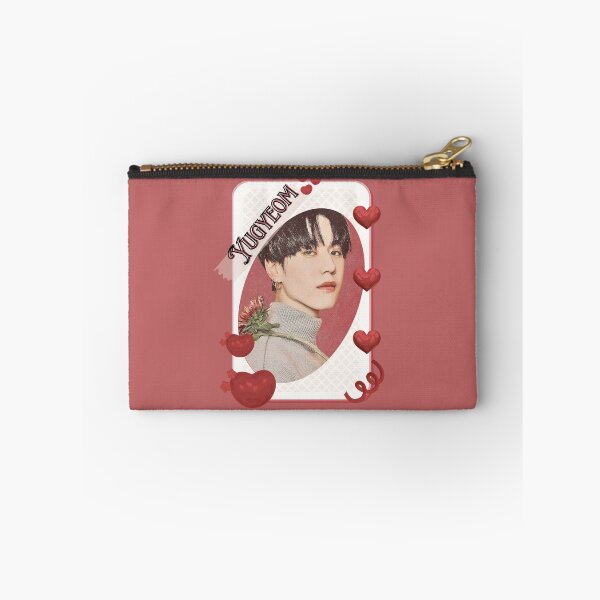 Item preview, Got 7 Yugyeom Korean Boy Group KPop Korean Group Card Red Aesthetic Collage Design designed and sold by AJUNICE STUDIO.