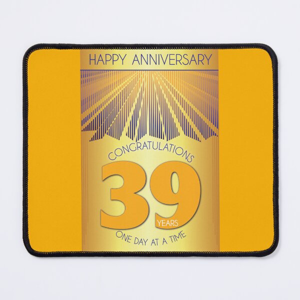 Item preview, 39 Year Golden Ray One Day At A Time Anniversary designed and sold by ApexDesigners.