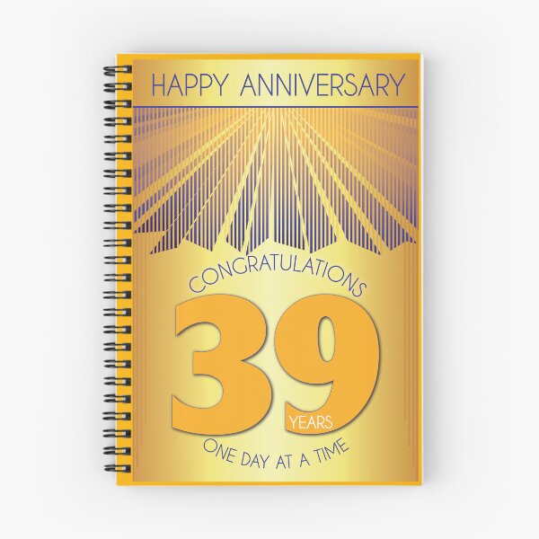 Item preview, 39 Year Golden Ray One Day At A Time Anniversary designed and sold by ApexDesigners.