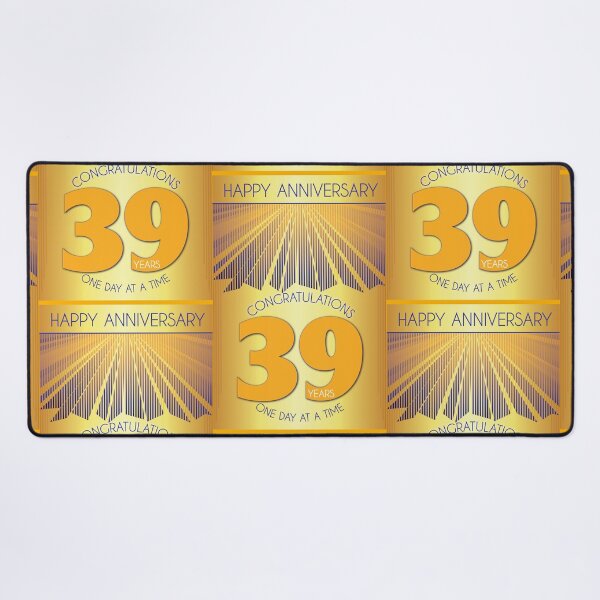 Item preview, 39 Year Golden Ray One Day At A Time Anniversary designed and sold by ApexDesigners.