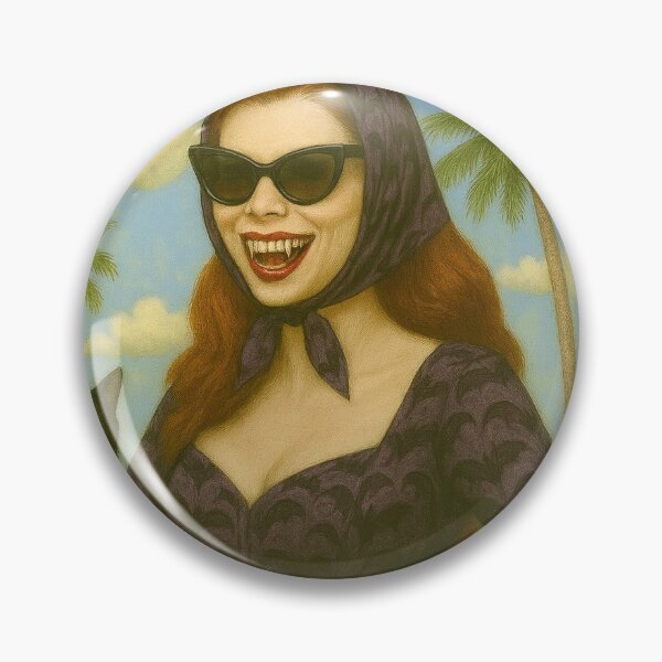 Item preview, Halloween Jetsetter - Vampiress on Vacation designed and sold by Beach-Raven Designs.