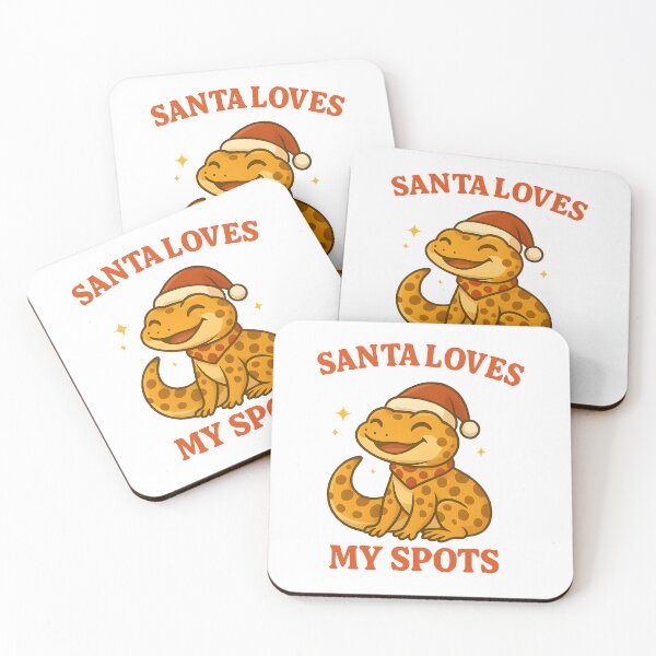 Item preview, Leopard Gecko Christmas – Santa Loves Spots! designed and sold by SVALANART.
