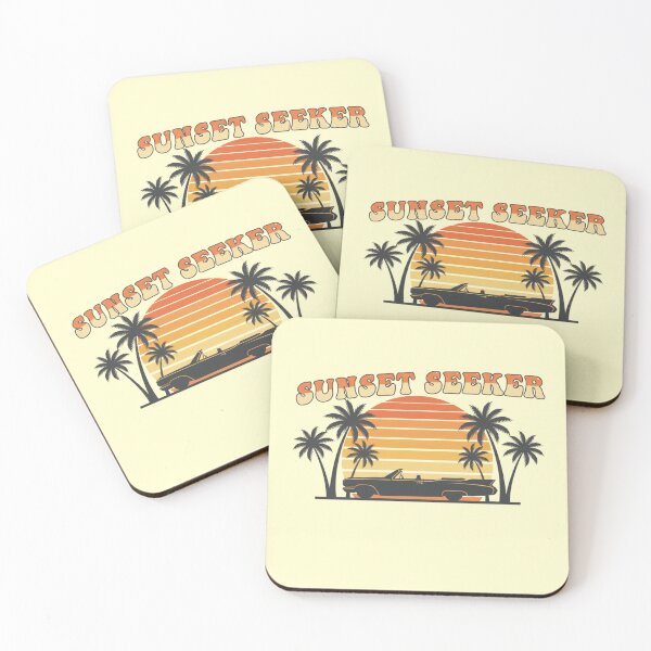 Item preview, Sunset Seeker – Retro Adventure Car Design designed and sold by PrintHorizonD.