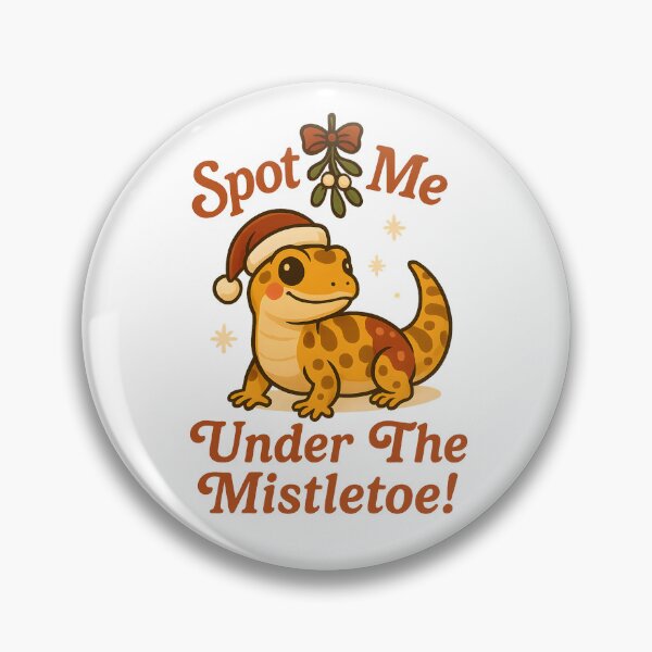 Item preview, Leopard Gecko Christmas – Spot Me Under the Mistletoe designed and sold by SVALANART.