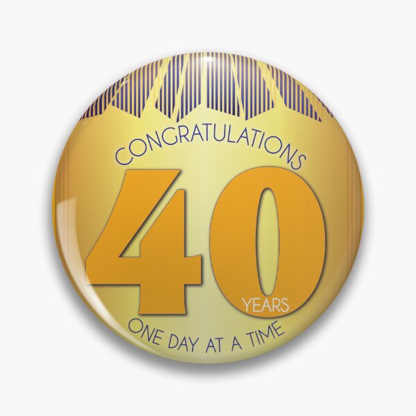 Item preview, 40 Year Golden Ray One Day At A Time Anniversary designed and sold by ApexDesigners.
