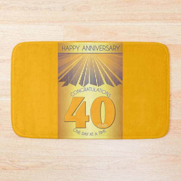 Item preview, 40 Year Golden Ray One Day At A Time Anniversary designed and sold by ApexDesigners.