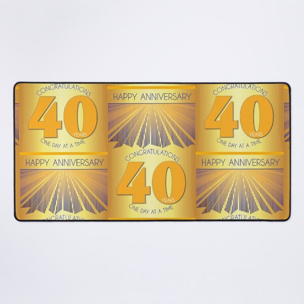 Item preview, 40 Year Golden Ray One Day At A Time Anniversary designed and sold by ApexDesigners.