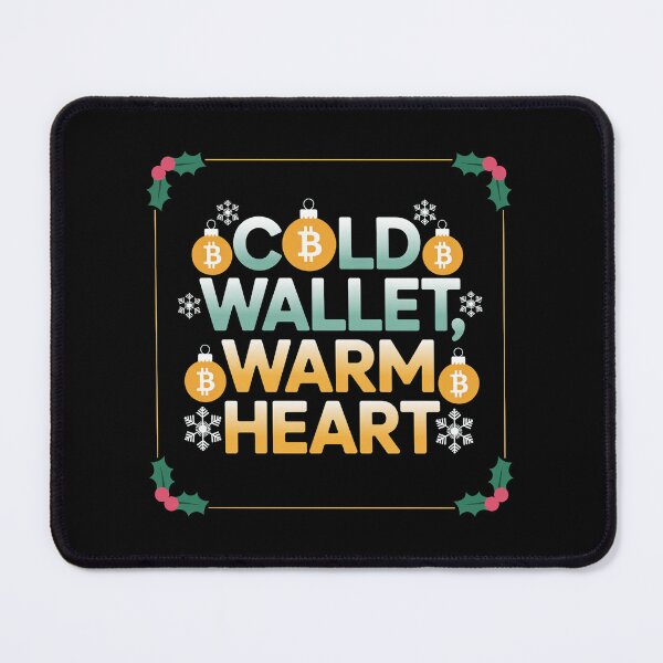 Item preview, Cold Wallet, Warm Heart, bitcoin crypto christmas designed and sold by NoetherSym.