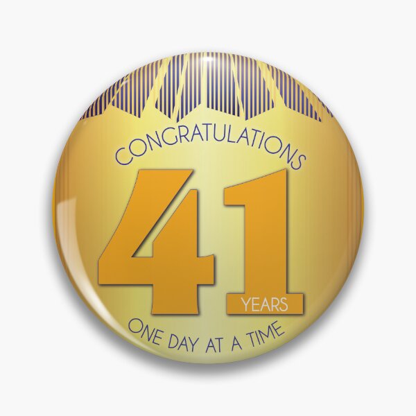 Item preview, 41 Year Golden Ray One Day At A Time Anniversary designed and sold by ApexDesigners.