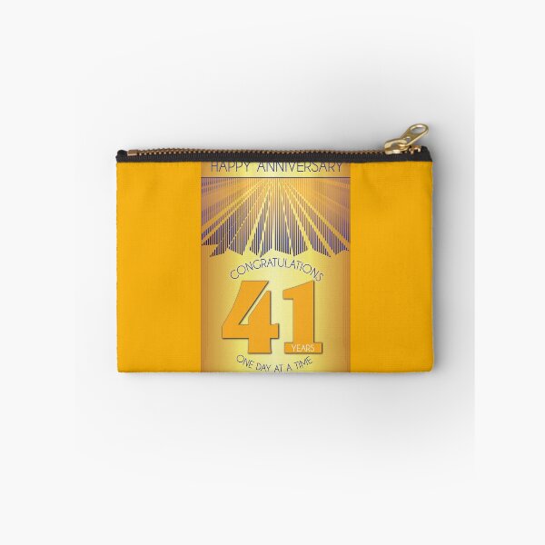 Item preview, 41 Year Golden Ray One Day At A Time Anniversary designed and sold by ApexDesigners.
