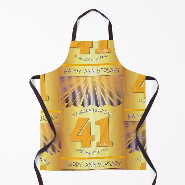 Item preview, 41 Year Golden Ray One Day At A Time Anniversary designed and sold by ApexDesigners.