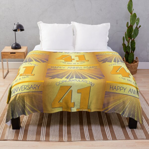 Item preview, 41 Year Golden Ray One Day At A Time Anniversary designed and sold by ApexDesigners.