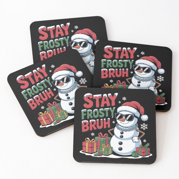 Item preview, Stay Frosty Bruh, funny Gen Z and gen Alpha Christmas designed and sold by NoetherSym.